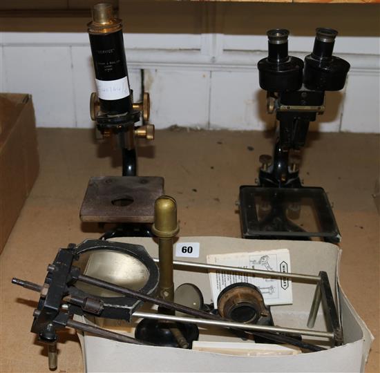 Watsons microscope & another & instruments